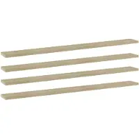 vidaXL Wandschappen 4 st 100x10x1,5 cm spaanplaat sonoma eikenkleurig