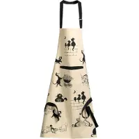 Winkler - Keukenschort met Katten van Dubout - Beige - 72 x 85