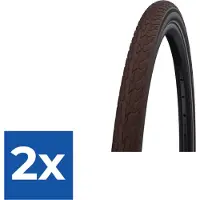 Schwalbe Buitenband Road Cruiser 28 X 1.60 (42-622) Donkerbruin - Voordeelverpakking 2 stuks