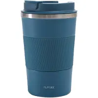 FLASKE Koffiebeker Coffee Cup - Water - 380ml - RVS Koffiebeker to Go van 380ML