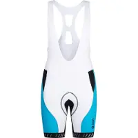 Onda Fietsbroek kort met bretels heren Wit Blauw - Algarve - XS