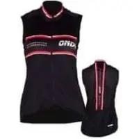 Onda Fietsshirt mouwloos dames Zwart Rood Wit - Pro Douro - XS