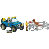 Schleich Offroad voertuig met Dino voorpost - - 41464 - Dinosaurussen