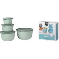 Mepal - Multikom Cirqula vershouddoos set - 500 + 1000 + 2000 + 3000 ml - Rond - Nordic sage
