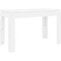 vidaXL Eettafel 120x60x76 cm bewerkt hout wit
