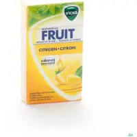 Vicks Citroen Menthol Suikervrij 40 gr