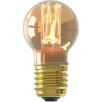Circle E27 LED Kogellamp Goud | 2.3W 65Lm 1800K | 220-240V 718 P45 | Dimbaar