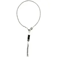 Behave Ketting met hanger zwart en wit
