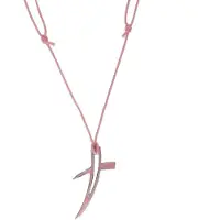 Behave ketting - Verstelbare ketting met grafische hanger - Nikkelvrij - Zacht Roze