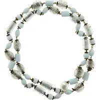Behave Lange kralen ketting wit 110 cm - Nikkelvrij, Geschenkverpakking