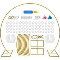 Fissaly 6 Meter Gouden Ballonnenboog Standaard incl. Accessoires – Ballonnen Statief - Verjaardag Feest Decoratie Versiering