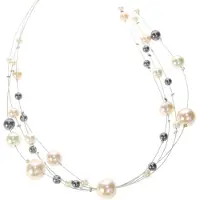 Behave Ketting - Parelketting - Necklace - Dames - Halsketting - 40 cm (+8 cm verlengketting) - Multi Color 1