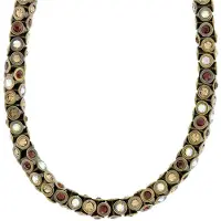 Behave - Antiek goudkleurige ketting met kristal - Klassieke stijl
