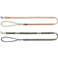 Trixie hondenriem mimetico premium met neopreen camouflage bosgroen