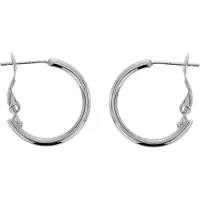 Behave - Oorringen dames klein rond - zilverkleur - tijdloos basic
