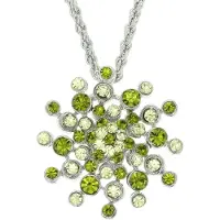 Behave ketting - Groene stenen - Nikkelvrij - Modeaccessoire