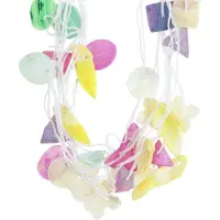 Behave - Zomerse Ketting - Gekleurde Schelpen Hangers - 39 cm