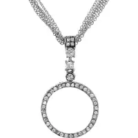 Behave Dames Ketting - Zilverkleur met Ronde Hanger - 40 cm + 4,5 cm Verlengketting
