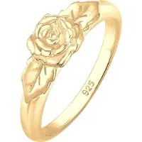 Elli - Elli Ringen Dames Rose Band Vintage van verguld 925 Sterling Zilver