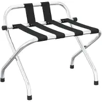vidaXL Bagagedrager met rugleuning, zilver, 56 x 39 x 52 cm