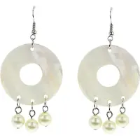 Behave - Oorhangers met schelp en parels voor bruiloft of diner