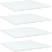 vidaXL Wandschappen 4 st 40x40x1,5 cm bewerkt hout wit