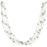 Valero Pearls Ketting zilver / parelwit