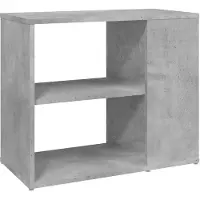 vidaXL Bijzetkast 60x30x50 cm bewerkt hout betongrijs