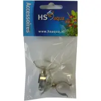HS Aqua Zuiger Transparant + Metaalklem 12-16MM - 2 Stuks