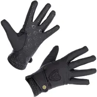Covalliero Unisex, Handschoenen, Mora, Zwart, (S)