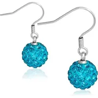 Montebello Oorbellen Corry Blue - 316L Staal - Shamballa - ∅10mm - 28mm