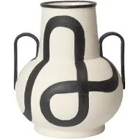 Ferm Living Trace vaas Crèmekleurig