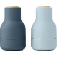 Audo Copenhagen Bottle Grinder kruidenmolen Small 2-pack Blues-beukenhout