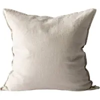 Tell Me More Washed linen kussenhoes 50 x 50 cm. Warm grijs