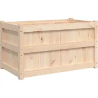 vidaXL Plantenbak 90x50x50 cm massief grenenhout
