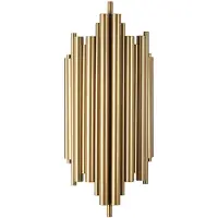 Opviq Wandlamp Reis 13341, dimbaar, messing / goud, Woon-/ Eetkamer, metaal, Modern, wandlamp