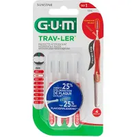 Gum Trav-Ler 0.8 mm rood - 4+1 Gratis