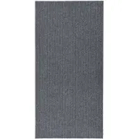 vidaXL Droogloopmat 100x200 cm grijs