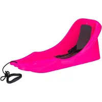 Merkloos Fuchsia roze baby slee Baby Rider - Babyslee met zitje en riem