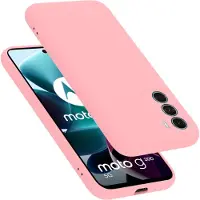 Cadorabo Hoesje geschikt voor Motorola MOTO G200 5G in LIQUID ROZE - Beschermhoes gemaakt van flexibel TPU silicone Case Cover