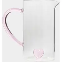 Sissy-Boy Glazen Karaf Met Roze Hartje Aan De Binnenkant