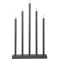 Star Trading OP=OP Kandelaar Holy grijs incl. 5x gloeilamp E10 3W