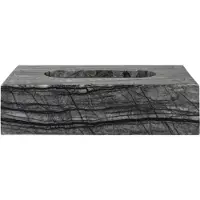 Mette Ditmer Marmeren zakdoekdoos 14x25,5 cm Zwart-grijs