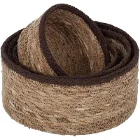 Dixie Emil seagrass mand small 4-pack Natuur-bruin