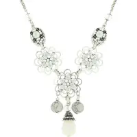 Behave - Ketting Met Bloemenhanger - Vintage Romantische Stijl - 43,5 cm