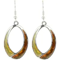 Behave - Oorhangers ovaal - Bruin - Elegant herfstaccent bij elke look