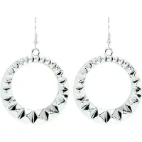 Behave - Oorhangers dames - Statement look - Rond met stud motief