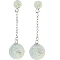 Behave - Goudkleurige oorhangers met ketting - Nikkelvrij