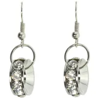 Behave - Oorhangers rond steentje - Elegant voor diner of avondlook