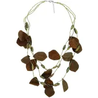 Behave - Groene Ketting met Bladeren - 64,5 cm